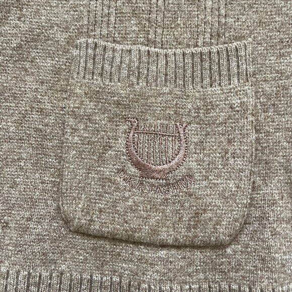 Vintage DaeKwanRyung Mens Ribbed Knit Button-Up Vest Pockets Size XL Brown - Picture 7 of 7